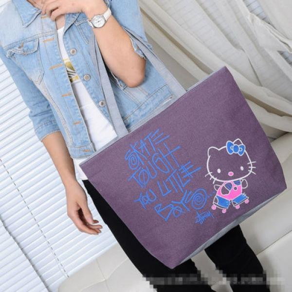 Women Canvas Girl Shopping Shoulder Bags  Handbag Beach Bag Tote HandBags LM20 #3 image