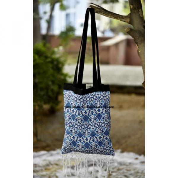 Large Indian Mandala Printed Bag Beach Roundie Towel Bag Cotton Shoulder Bag #1 image