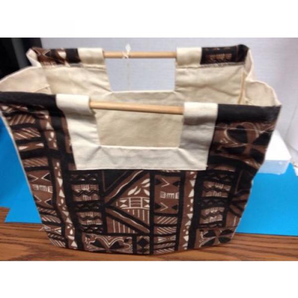 Vintage Liberty House Hawaii Tote Beach Bag Tribal by Wenzel EUC #3 image