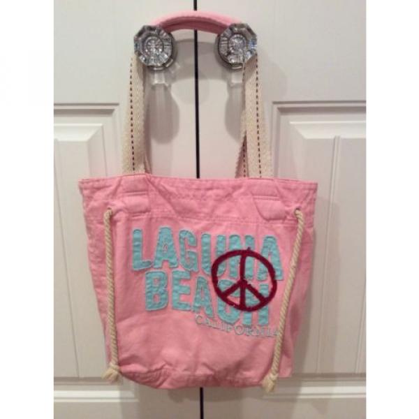 Laguna Beach Pink Canvas Tote Bag #1 image