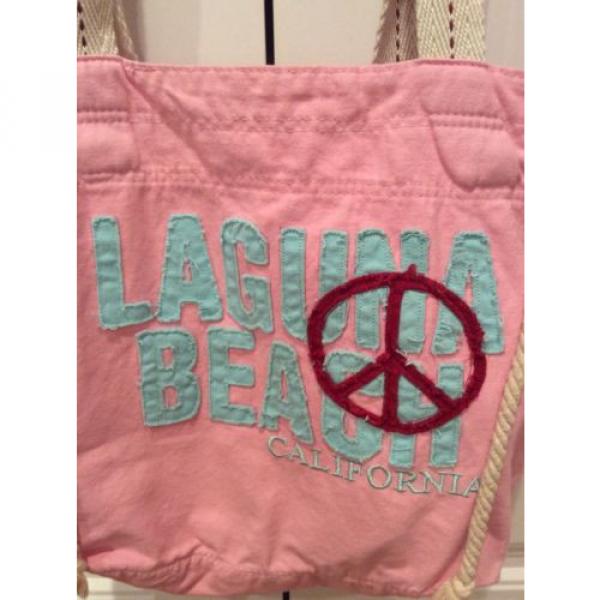 Laguna Beach Pink Canvas Tote Bag #2 image