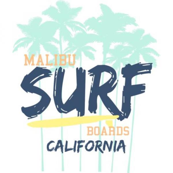 Malibu Surf Orange Cotton Beach Tote Bag #2 image