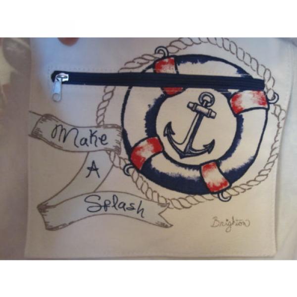 S.S. Brighton Canvas Tote Bag Purse Nautical Beach-Chic Anchor $100 Captain #3 image