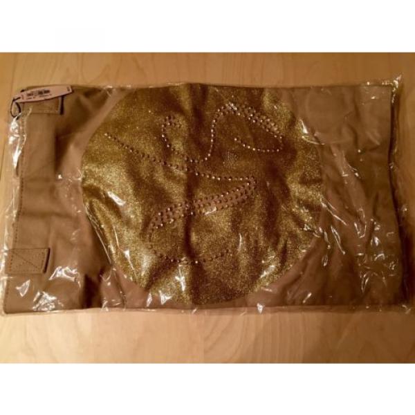 Victoria Secret Beach Bag Large Hobo Gold Brand New #2 image