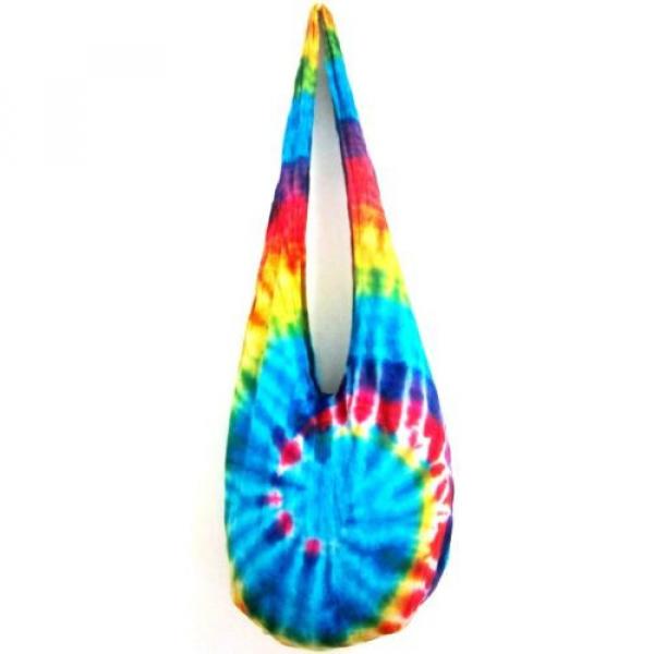 EW55 ADVENTURE CROSSBODY BAG SLING TIE DYE HOBO UNISEX MEDIUM BEACH THAI MONK #4 image