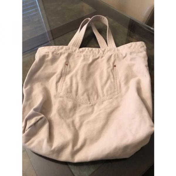 GAP Heavy Canvas Bag Purse 2 Pockets Inside Beach Bag #2 image