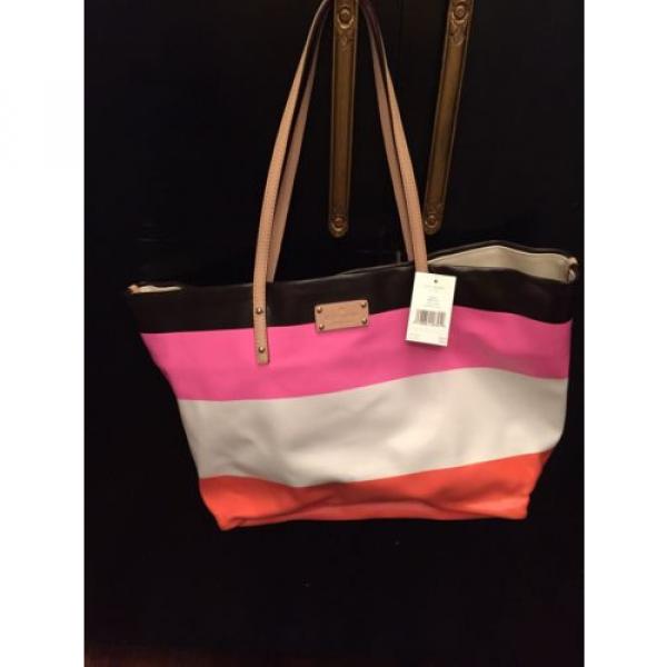 NWT Kate Spade New York Tote  Beach Cabana Stripe Harmony $278 Shoulder Bag #1 image