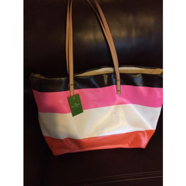 NWT Kate Spade New York Tote  Beach Cabana Stripe Harmony $278 Shoulder Bag #4 image