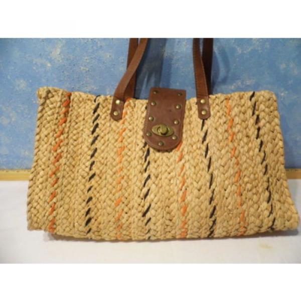 Sun &amp; Sand Rattan /Wicker Beach Bag #2 image