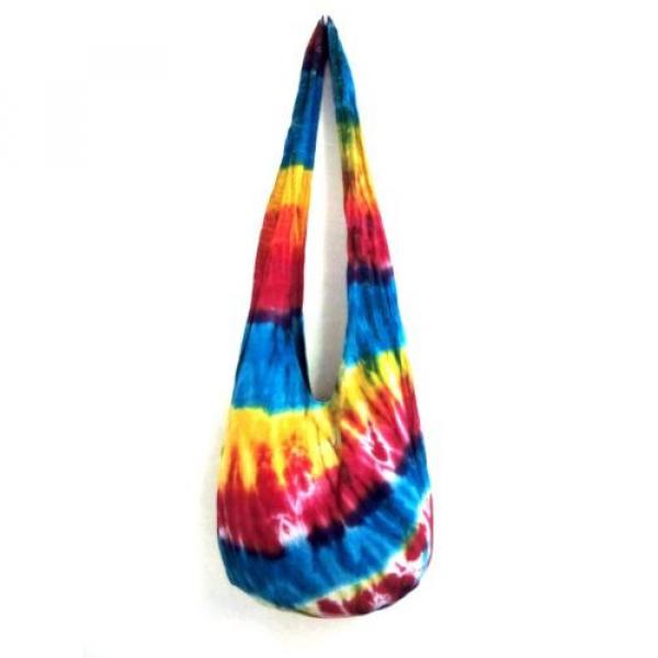 PR 14 SHOULDER BAG BEACH YOGA TIE DYE HOBO UNISEX PARTY GYPSY SHORT STRAP BOHO #3 image