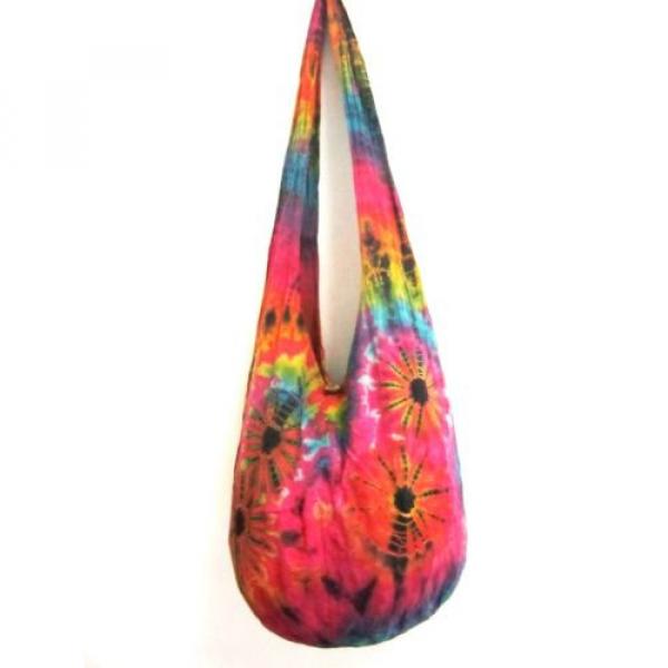 da 32 CROSSBODY SLING BAG BEACH HANDMADE TIE DYE HOBO UNIQUE UNISEX LADIES LARGE #1 image