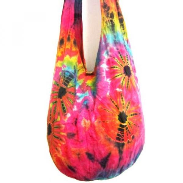 da 32 CROSSBODY SLING BAG BEACH HANDMADE TIE DYE HOBO UNIQUE UNISEX LADIES LARGE #2 image