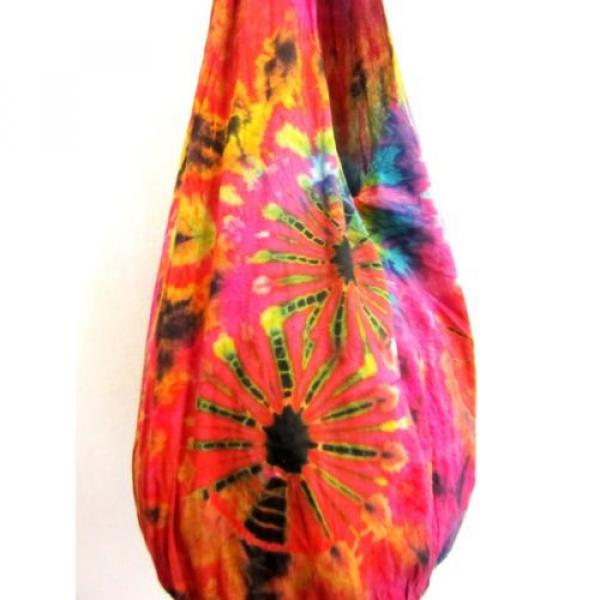 da 32 CROSSBODY SLING BAG BEACH HANDMADE TIE DYE HOBO UNIQUE UNISEX LADIES LARGE #3 image