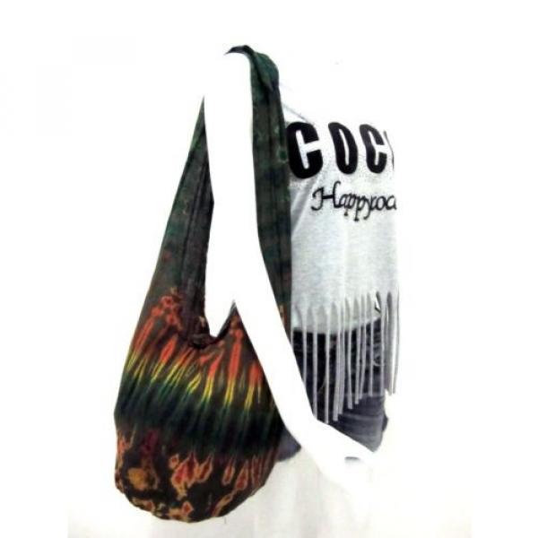 RT04 CROSSBODY BAG SLING MEDIUM TIE DYE HOBO UNISEX UNIQUE BEACH LADY HANDMADE #3 image