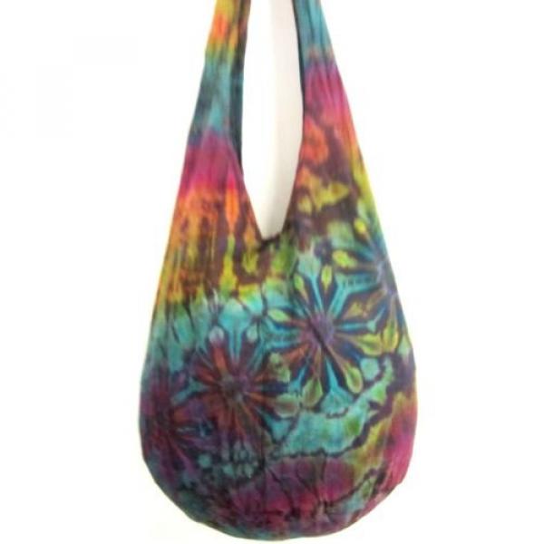 da 30 SHOULDER SLING BAG BEACH HIPPIE TIE DYE HOBO UNIQUE UNISEX LADIES HIPPY #2 image