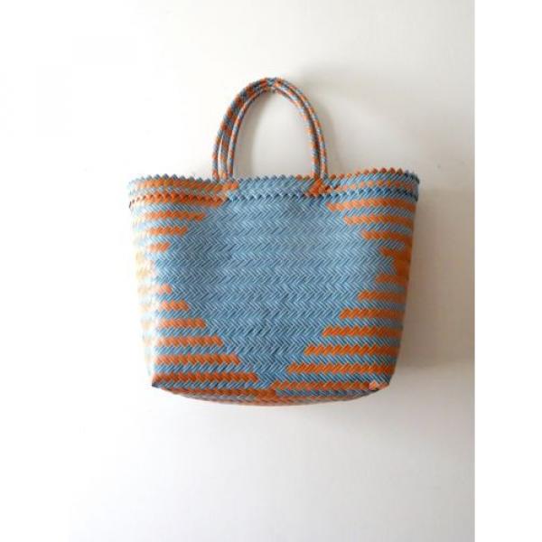 Blue and Mauve Handwoven Market Bag, Tote, Beach, Totokaelo, Steven Alan #1 image