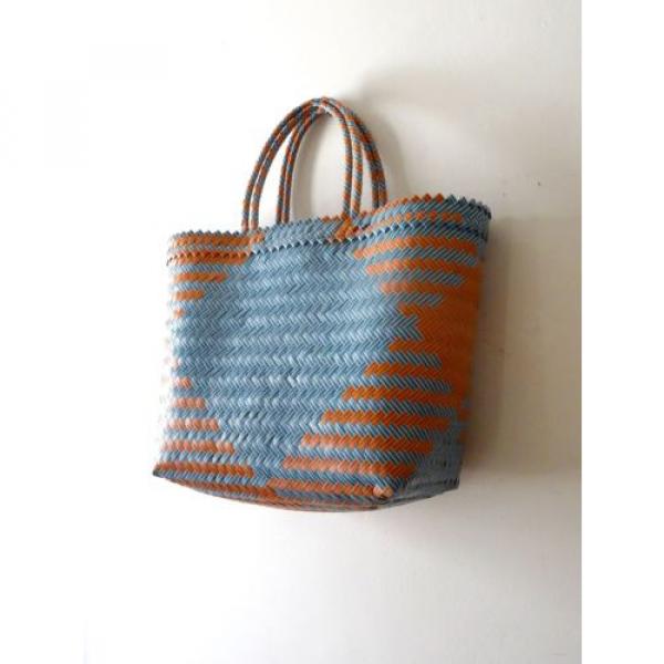 Blue and Mauve Handwoven Market Bag, Tote, Beach, Totokaelo, Steven Alan #5 image