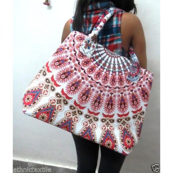 Indian Handmade Cotton Mandala Bag Designer Tote Shopping Purse Carry Bag Beach #2 image