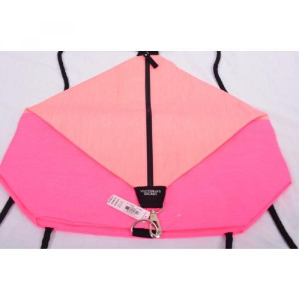 Victoria&#039;s Secret 2016 Drawstring Beach Bag Pink Neon Orange #3 image