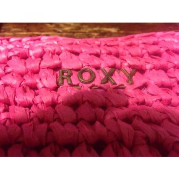 ROXY CARNIVAL BAG - BEACH AND POOL TOTE BAG IN BRIGHT PINK &amp; BLUE FOR SUMMER NEW #4 image