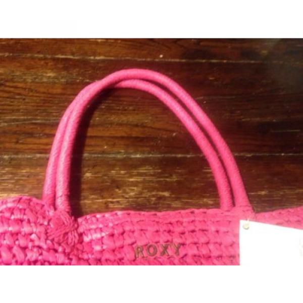 ROXY CARNIVAL BAG - BEACH AND POOL TOTE BAG IN BRIGHT PINK &amp; BLUE FOR SUMMER NEW #5 image