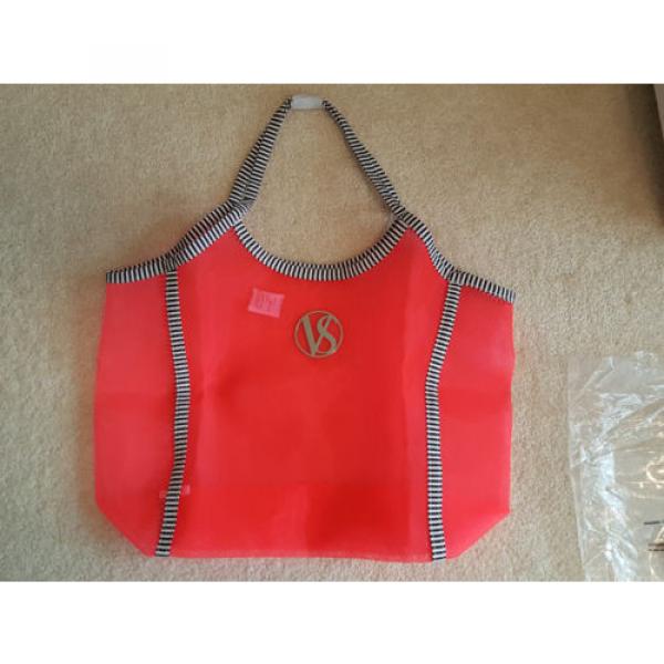 Brand New Victoria&#039;s Secret Mesh Beach Bag - Neon Pink #2 image