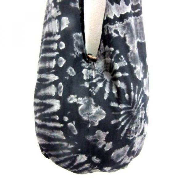 EA06 MEDIUM BAG SHOULDER TIE DYE UNISEX BOHO HOBO UNIQUE BLACK BEACH FREE NEW #2 image