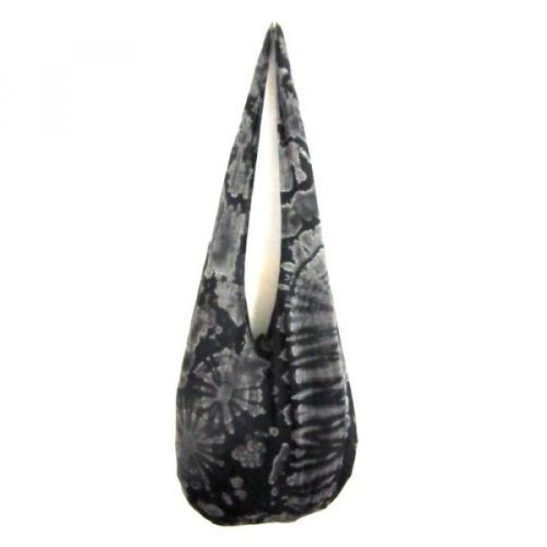 EA06 MEDIUM BAG SHOULDER TIE DYE UNISEX BOHO HOBO UNIQUE BLACK BEACH FREE NEW #3 image