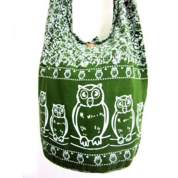 OWL BAG SLING SHOULDER ADVENTURE YOGA BEACH HOBO LARGE CROSSBODY SCHOOL GREEN 9 #2 image