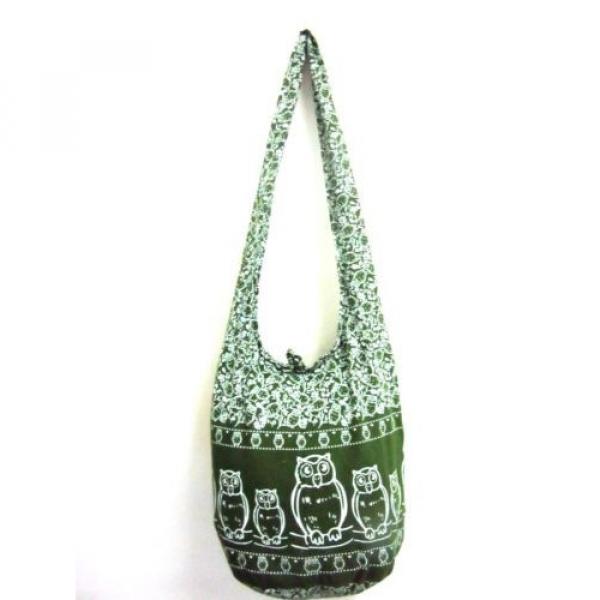 OWL BAG SLING SHOULDER ADVENTURE YOGA BEACH HOBO LARGE CROSSBODY SCHOOL GREEN 9 #3 image