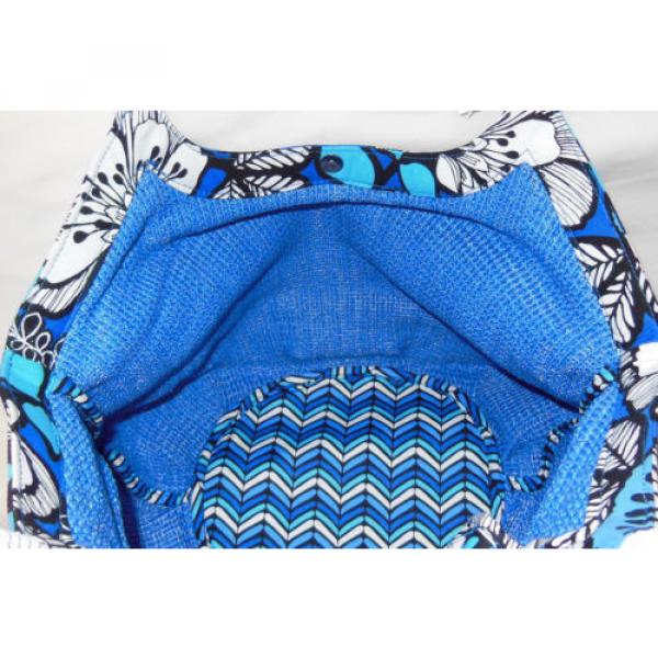 NWT Vera Bradley STRAW BUCKET TOTE in BLUE BAYOU beach shopper bag 13618-159 #5 image