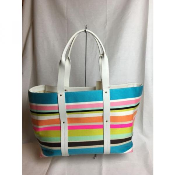 NEW Kate Spade New York 2 Park Avenue Striped Tote Baby Beach Bag $348 #1 image