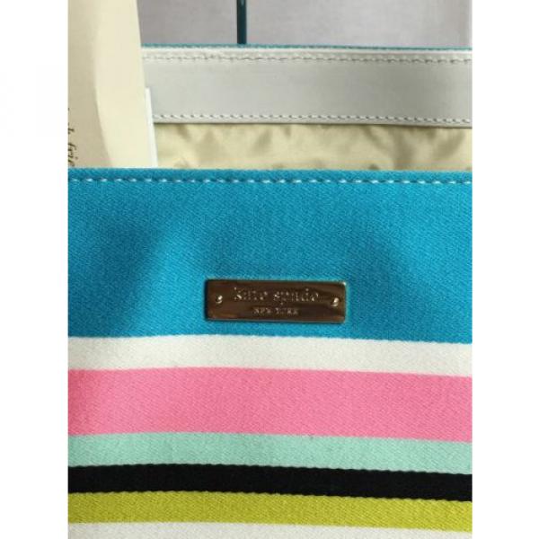 NEW Kate Spade New York 2 Park Avenue Striped Tote Baby Beach Bag $348 #2 image