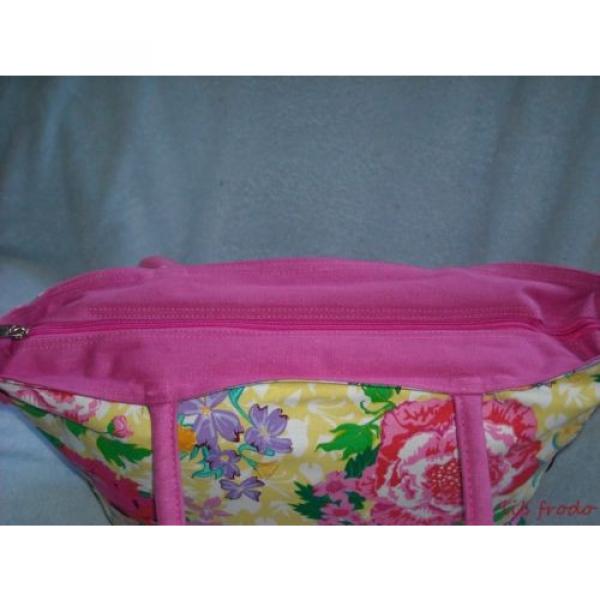 Yellow Beach Bag Large Floral Waterproof Tote Reuseable Shopping Diaper Bag #5 image