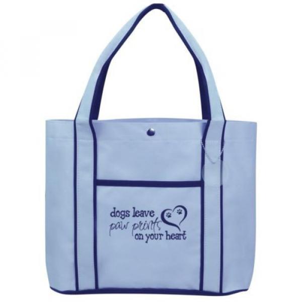 Dogs Leave Paw Prints On Your Heart  Fashion Tote Bag Shopping Beach Purse #2 image