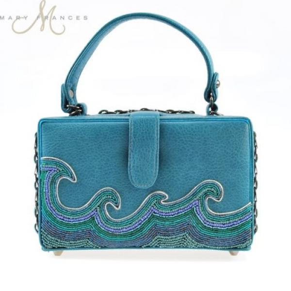 NEW Mary Frances BEACH PARTY Handbag Tropical Drink Beaded Clutch Bag Purse #2 image