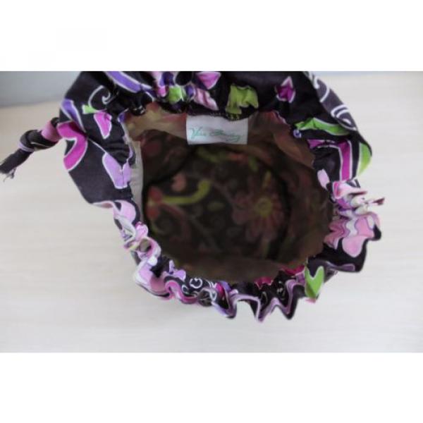 Genuine Vera Bradley Purple Punch Pattern Purse Hand Bag Drawstring Beach Tote #5 image