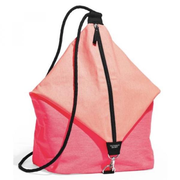 VICTORIA&#039;S SECRET PINK SLING BAG BEACH BACKPACK TOTE CANVAS PURSE SHOULDER SWIM #1 image