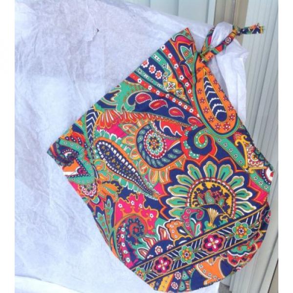 Vera Bradley *Ditty Bag* Lunch Sack Travel Beach Shoes New~ Venetian Paisley #1 image