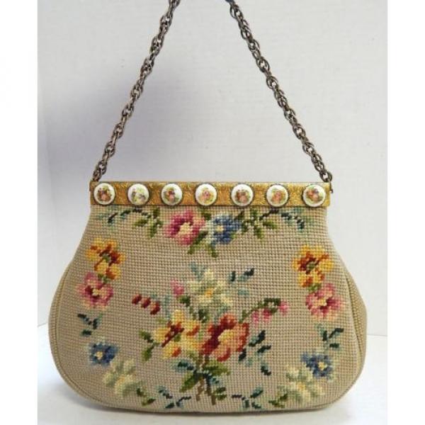 French Bag Shop Miami Beach Vintage Needlepoint Purse #1 image