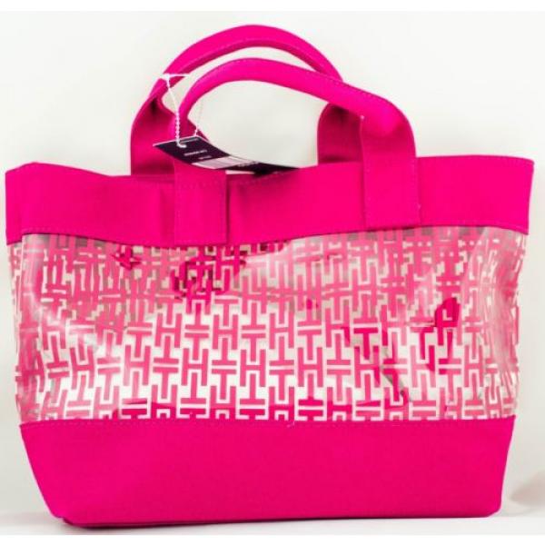 New Tommy Hilfiger Tote Purse Authentic Small Bag Beach Pink New Handbag #4 image