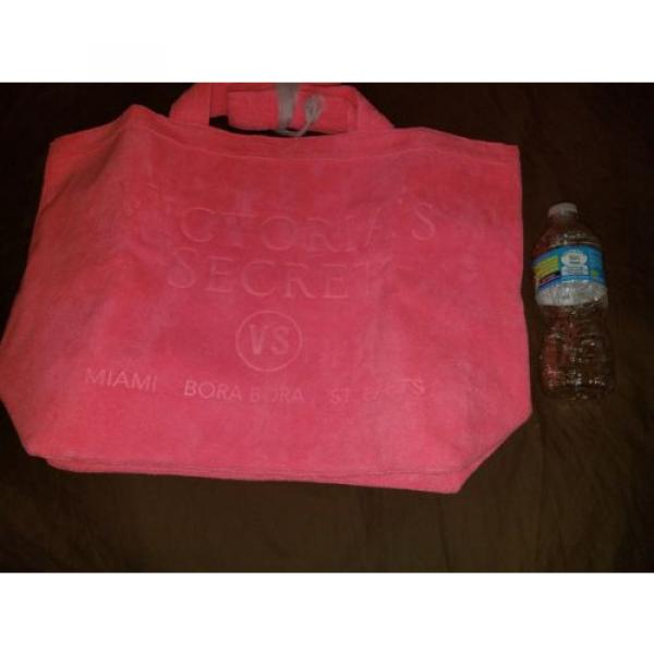 VICTORIAS SECRET PINK TOTE BAG TERRY CLOTH WEEKENDER Travel Gym Beach NWT #4 image