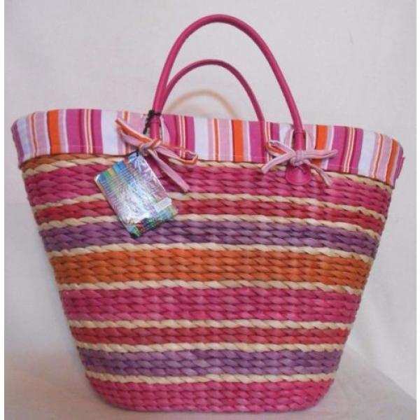 BEACH BAG or LARGE WOVEN Shoulder Bag Purse HANDBAG PURSE by SUN &#039;N&#039; SANDS #5 image