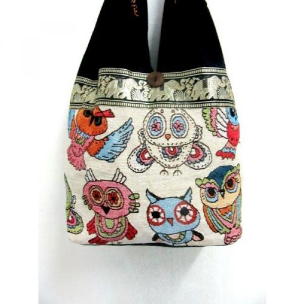 COOL! SHOULDER SLING BAG OWL NEW TRIP MONK LADY THAI BEACH HOBO SCHOOL BOHO #2 image