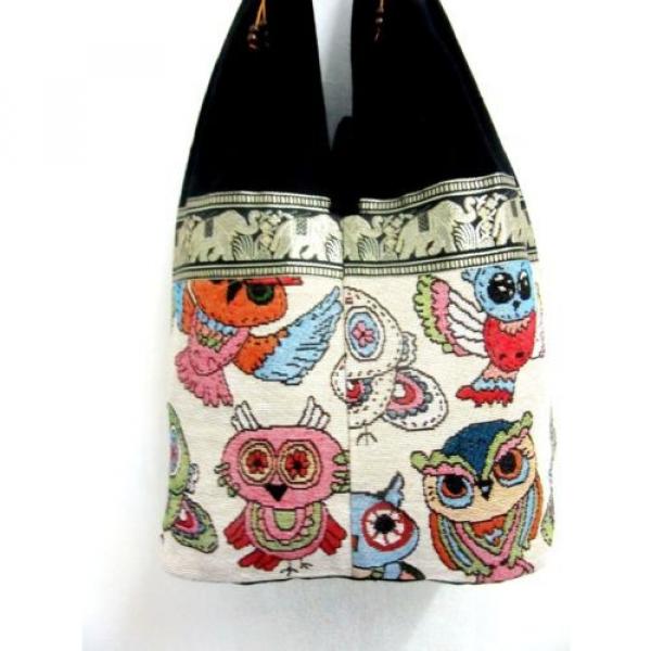 COOL! SHOULDER SLING BAG OWL NEW TRIP MONK LADY THAI BEACH HOBO SCHOOL BOHO #4 image