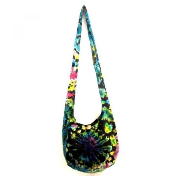 ZM 13 SHOULDER BAG BOHO BEACH HOBO TIE DYE UNIQUE PARTY FREE GYPSY CAMPUS SMALL #2 image