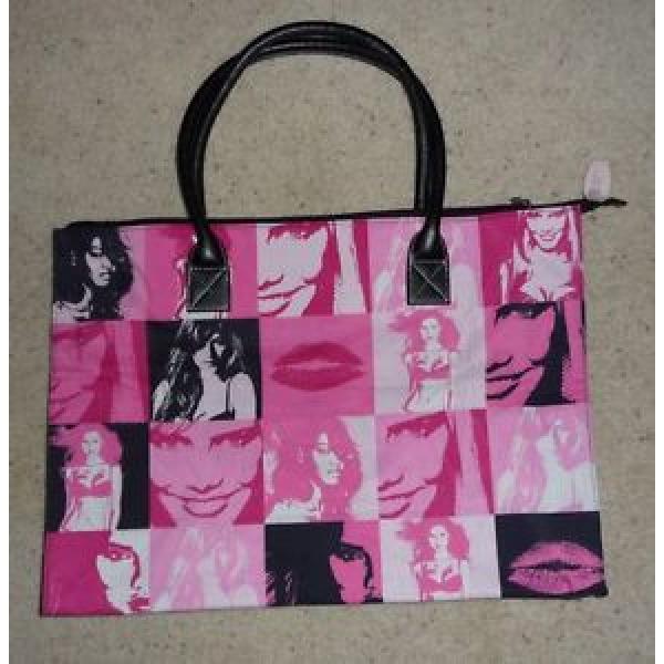 Victorias Secret Super Model pink Heidi Klum beach bag purse Tote NEW Super RARE #1 image