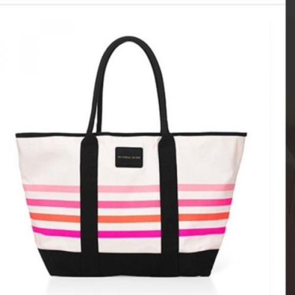 NEW Spring 2016 Victorias Secret Sunkissed Beach Tote Bag, Multi Striped; $50 #1 image