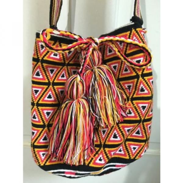 Wayuu Bag Mochila Colombia Purse Beach Orange Boho Bohemian #5 image