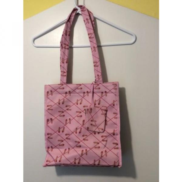 Breast Cancer Awareness Tote Pink Ribbon Flip Flops Beach Book Shopping Bag #2 image